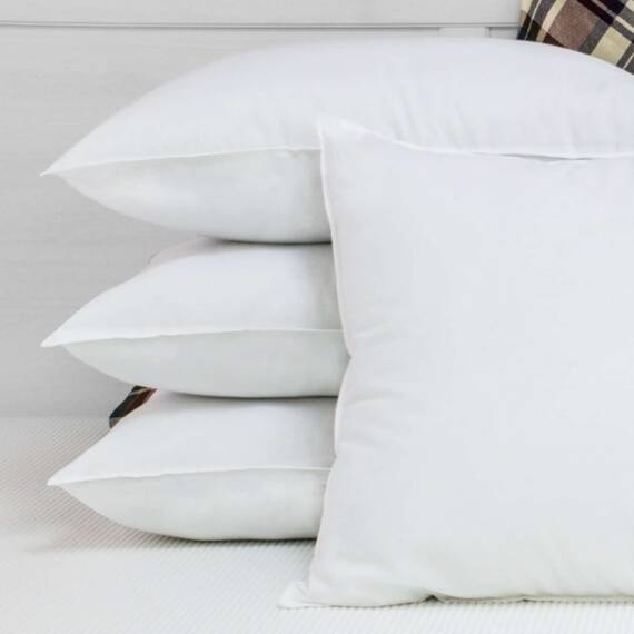 BioPEDIC 4er Pack Bettkissen mit eingebauter Ultra-Fresh Anti-Geruchs-Technologie, Standardgröße, weiß