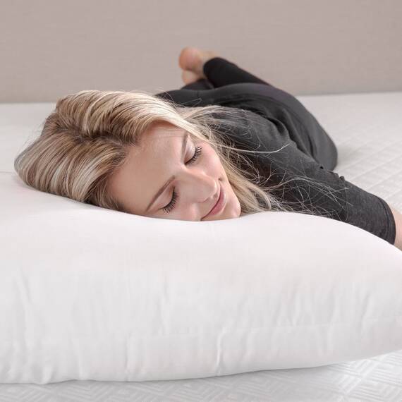 BioPEDIC 4er Pack Bettkissen mit eingebauter Ultra-Fresh Anti-Geruchs-Technologie, Standardgröße, weiß