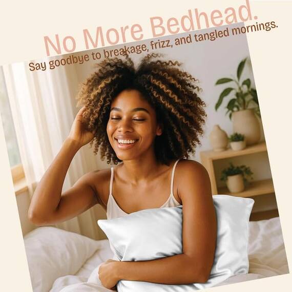 Shop Bedding Luxus Satin Kissenbezug für Haar-Satin Euro Kopfkissenbezug mit Reißverschluss, Blissford KÖNIG (2-Pack) Weiß
