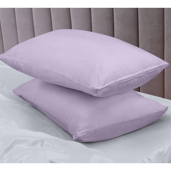 Utopia Bedding Premium 100% wasserdichter Kissenschutz mit Reißverschluss, Standardgröße (2er-Set), Bettwanzen- und staubmilbendicht, mit Reißverschluss, Lavendel