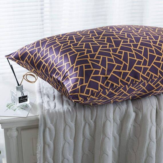 SLPBABY Seidenkissenbezug für Haar und Haut mit verstecktem Reißverschluss (Kingsize, Pattern26)