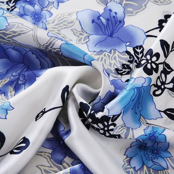 Seide Kissenbezüge für Haar und Haut mit verstecktem Reißverschluss chinesischen Pastell Wasser Farben Print Standard/Queen, Seide, pattern21, Queen