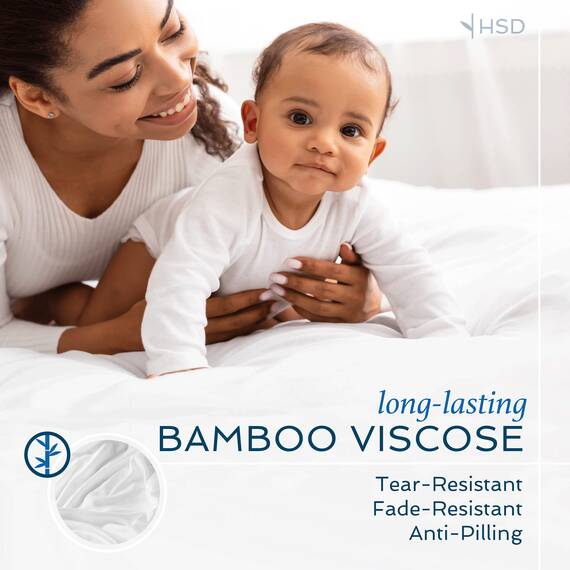 Hotel Sheets Direct 100 % Viskose aus Bambus-Bettlaken Twin XL – kühlende Luxus-Bettlaken mit tiefer Tasche – seidig weich – Marineblau