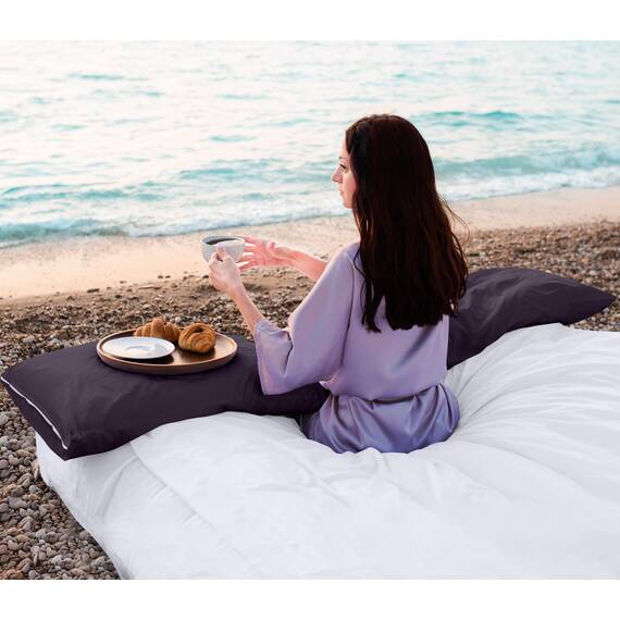 Utopia Bedding Wasserdichter Kissenschutz mit Reißverschluss (2 Stück) Queen Purple - Bettwanzensicher Kissenbezug 50,8 x 71,1 cm