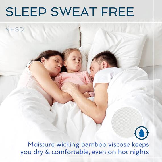Hotel Sheets Direct 100 % Viskose aus Bambus-Bettlaken Twin XL – kühlende Luxus-Bettlaken mit tiefer Tasche – seidig weich – Marineblau