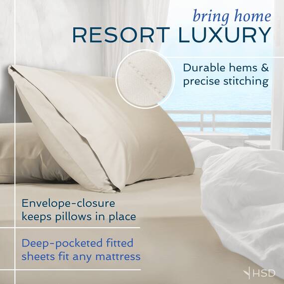 Hotel Sheets Direct 100 % Viskose aus Bambus-Bettlaken Twin XL – kühlende Luxus-Bettlaken mit tiefer Tasche – seidig weich – Marineblau