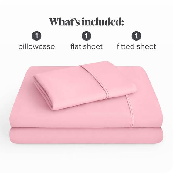 Bare Home Bettwäsche-Set für Einzelbett, 1800 ultraweiche Mikrofaser, für Einzelbett, hydrogebürstet, tiefe Tasche, 3-teiliges Set, Spannbetttuch, Bettlaken und 1 Kissenbezug, Bettlaken (Einzelbett,