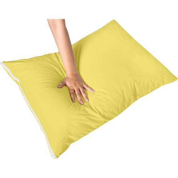 Utopia Bedding Premium 100% wasserdichter Kissenschutz mit Reißverschluss, Standardgröße (2er-Set), Bettwanzen- und staubmilbendicht, mit Reißverschluss, Gelb
