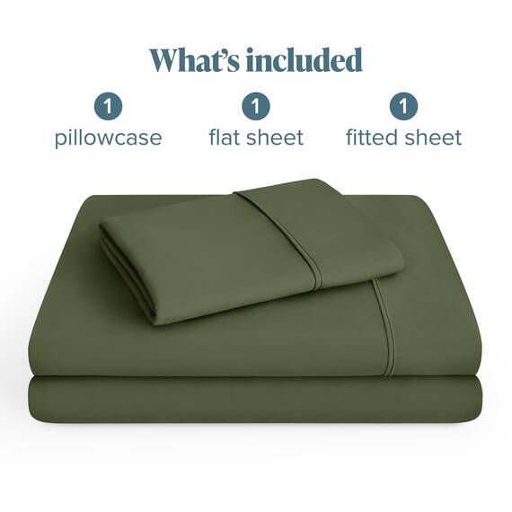 Bare Home Bettwäsche-Set für Einzelbett, 1800 ultraweiche Mikrofaser, für Einzelbett, hydrogebürstet, tiefe Tasche, 3-teiliges Set, Spannbetttuch, Bettlaken und 1 Kissenbezug, Bettlaken (Einzelbett,