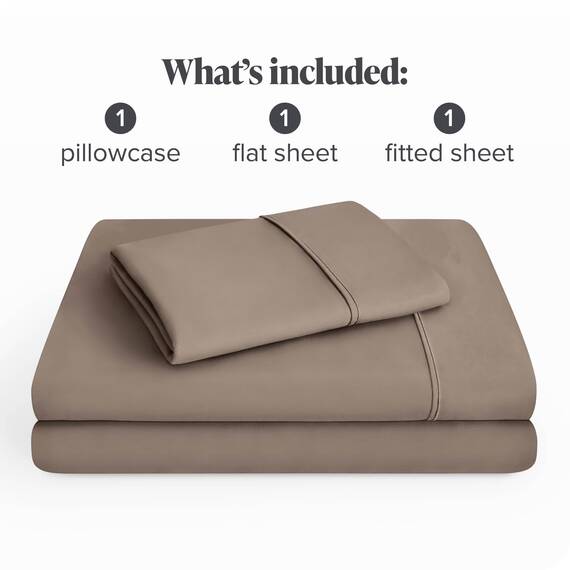 Bare Home Bettwäsche-Set für Einzelbett, 1800, ultraweiche Mikrofaser, für Einzelbett, hydrogebürstet, tiefe Tasche, 3-teiliges Set, Spannbetttuch, Bettlaken und 1 Kissenbezug, Bettlaken (Einzelbett,