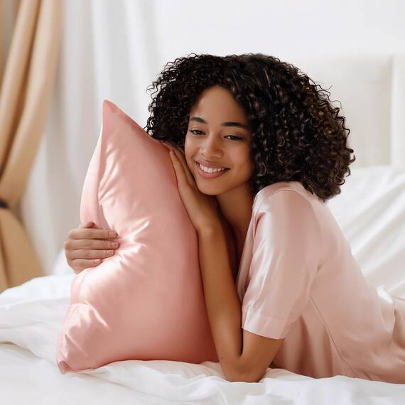 BEDELITE Satin-Kissenbezug für Haar und Haut, super weich und kühlend, ähnlich wie Seidenkissenbezüge, 2er-Pack, mit Hotelverschluss, Geschenk für Damen und Herren (50,8 x 66 cm Standardgröße, Koralle