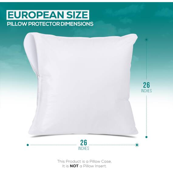 Utopia Bedding Dekorative wasserdichte Bezüge mit Reißverschluss, für den Außenbereich, ohne Füllung, 2 Stück, europäische Größe, weiß