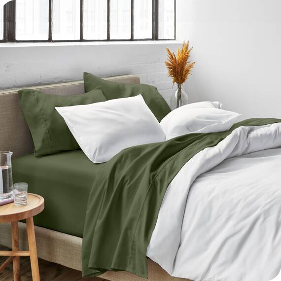 Bare Home Bettwäsche-Set für Super-Kingsize-Betten – 1800 ultraweiche Mikrofaser für Super-Kingsize-Betten – hydrogebürstet – tiefe Tasche – 4-teiliges Set – Spannbetttuch, Bettlaken und 2