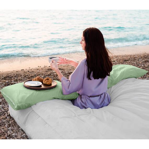 Utopia Bedding Wasserdichter Kissenschutz mit Reißverschluss (2 Stück) Queen Sage - Bettwanzensicher Kissenbezug 50,8 x 71,1 cm