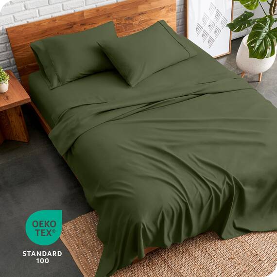 Bare Home Bettwäsche-Set für Einzelbett, 1800 ultraweiche Mikrofaser, für Einzelbett, hydrogebürstet, tiefe Tasche, 3-teiliges Set, Spannbetttuch, Bettlaken und 1 Kissenbezug, Bettlaken (Einzelbett,