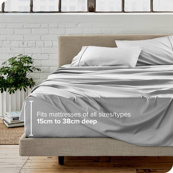 Bare Home Bettwäsche-Set für Einzelbett, 1800 ultraweiche Mikrofaser, für Einzelbett, hydrogebürstet, tiefe Tasche, 3-teiliges Set, Spannbetttuch, Bettlaken und 1 Kissenbezug, Bettlaken (Einzelbett,