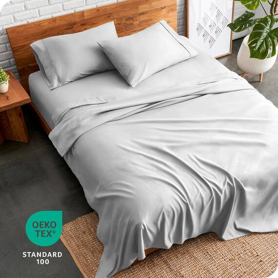 Bare Home Kingsize-Bettlaken-Set, 1800 ultraweiche Mikrofaser, Kingsize-Bett, hydrogebürstet, tiefe Tasche, 4-teiliges Set, Spannbetttuch, Bettlaken und 2 Kissenbezüge, Bettlaken (Kingsize,