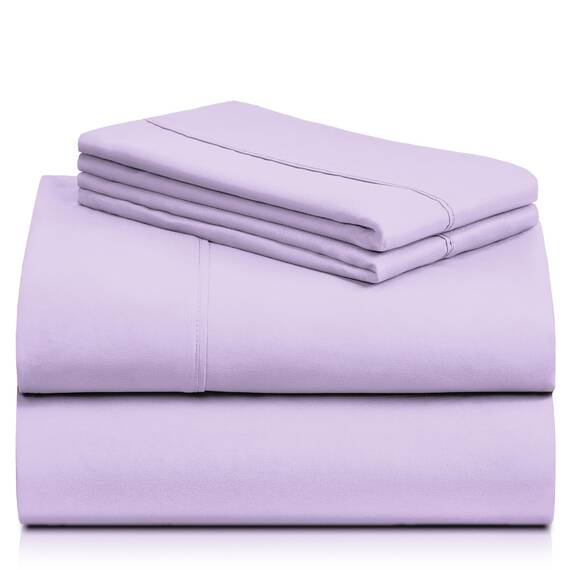 LuxClub 6-teiliges Bettlaken-Set, Bambus-Bettlaken, tiefe Taschen, 45,7 cm, umweltfreundlich, knitterfrei, maschinenwaschbar, Hotel-Bettwäsche, seidig weich – Immergrün King