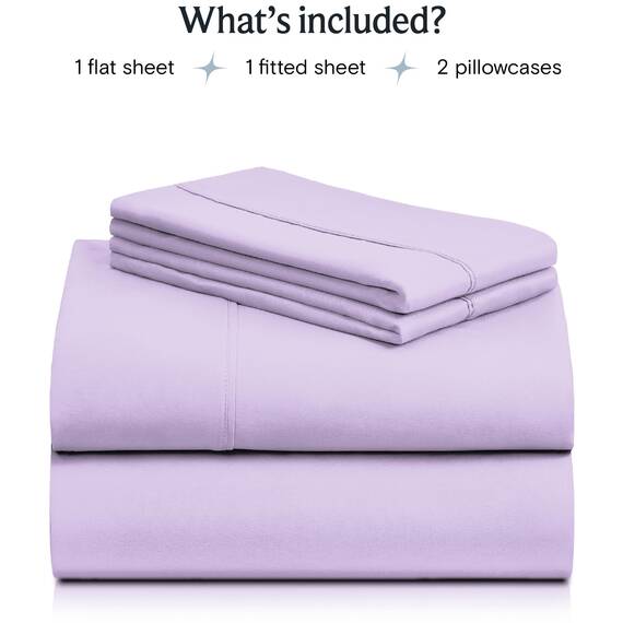 LuxClub Bettwäsche-Set, 4-teilig, tiefe Taschen, 45,7 cm, umweltfreundlich, knitterfrei, maschinenwaschbar, Hotel-Bettwäsche, seidig weich, Twin XL