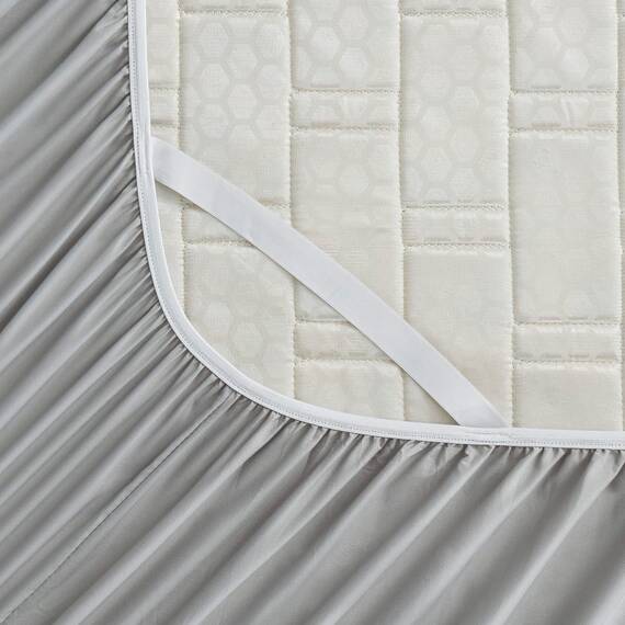 Empyrean Bedding Spannbettlaken für hohe Matratzen, 45.7 cm – 53.3 cm, extra tief, luxuriös, seidig, weich, doppelt gebürstete Mikrofaser, hypoallergen, knitterfrei, Queen-Size-Bett, silberfarben