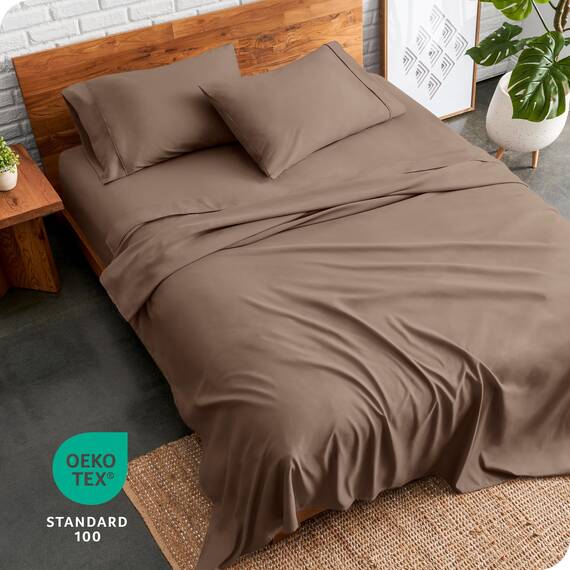 Bare Home Bettwäsche-Set für Super-Kingsize-Betten – 1800 ultraweiche Mikrofaser für Super-King-Size-Betten – hydrogebürstet – tiefe Tasche – 4-teiliges Set – Spannbetttuch, Bettlaken und 2