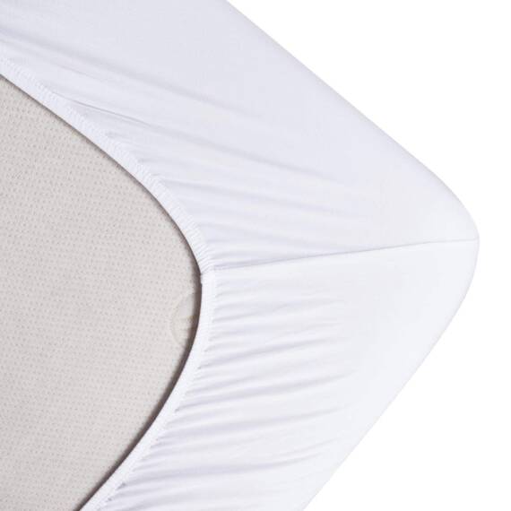 Cosmoplus Spannbettlaken, (ohne Bettlaken oder Zierkissenbezüge), 4-Wege-Stretchmikrostrick, enge Passform, knitterfrei, Matratzen, Luftbettmatratzen von 20,3–35,6 cm Dicke, Volle Größe, Weiß