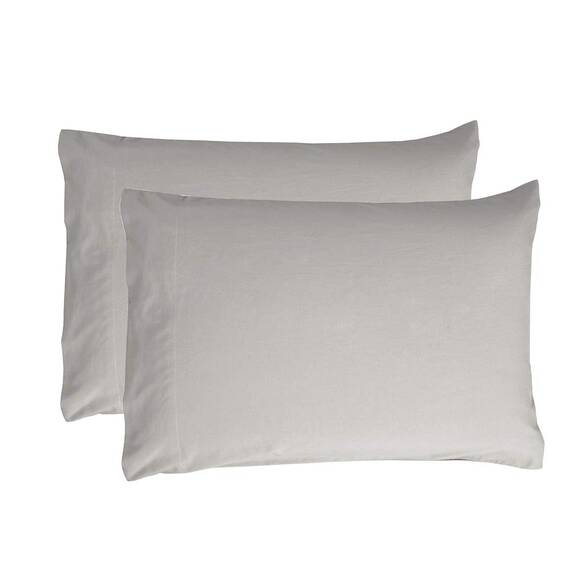 Sfoothome Bettlaken-Set mit 4 Klammern, Tiefe Taschen, 2 extra Kissenbezüge, knitterfrei, fleckenabweisend, 6-teilig Full Light Gray-4 Pieces