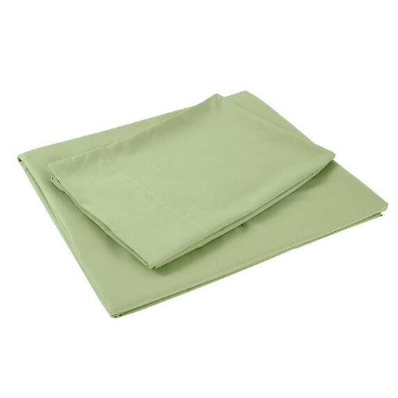 Sfoothome Bettwäsche-Set für Queensize-Betten, Salbeigrün, 4-teilig, extra tiefe Taschen, 1800er-Serie, Bettbezug, knitter- und lichtbeständig, Bettlaken und Kissenbezug (Queen, Salbeigrün)