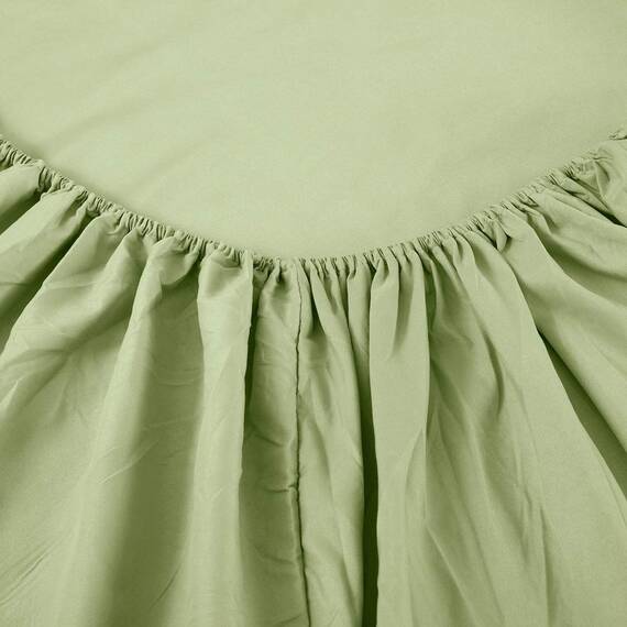 Sfoothome Bettwäsche-Set für Queensize-Betten, Salbeigrün, 4-teilig, extra tiefe Taschen, 1800er-Serie, Bettbezug, knitter- und lichtbeständig, Bettlaken und Kissenbezug (Queen, Salbeigrün)