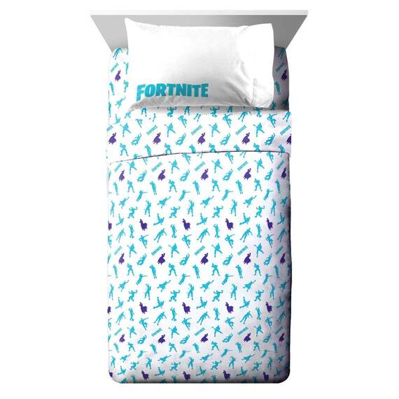 Jay Franco Fortnite Boogie Bomb Bettwäsche-Set für Doppelbett, 5-teilig, inkl. Wendebettwäsche und Bettlaken, superweich, farbecht, Mikrofaser, offizielles Fortnite-Produkt