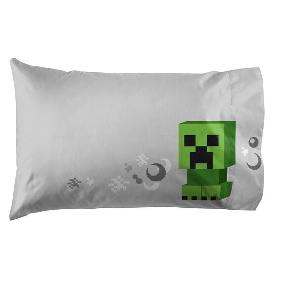 Minecraft Chibi College Bettwäsche-Set für Doppelbett, 4-teilig, inkl. Wendedecke und Bettlaken – Bettwäsche mit Creeper & Ghost superweiche, lichtbeständige Mikrofaser (offizielles Minecraft-Produkt)