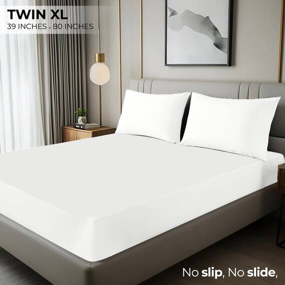 Utopia Bedding Spannbettlaken für Doppelbett, XL, Tiefe Tasche, weiche Mikrofaser, einlauf- und lichtbeständig, pflegeleicht, nur 1 Spannbetttuch (weiß)