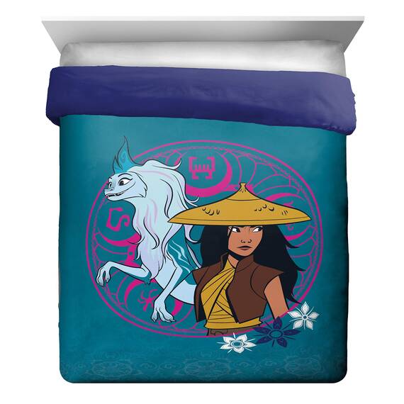 Disney Raya & The Last Dragon Eternals 5-teiliges Queen-Size-Bettwäsche-Set – inklusive Wendedecke und Bettlaken, superweiche, lichtbeständige Mikrofaser (offizielles Disney-Produkt)
