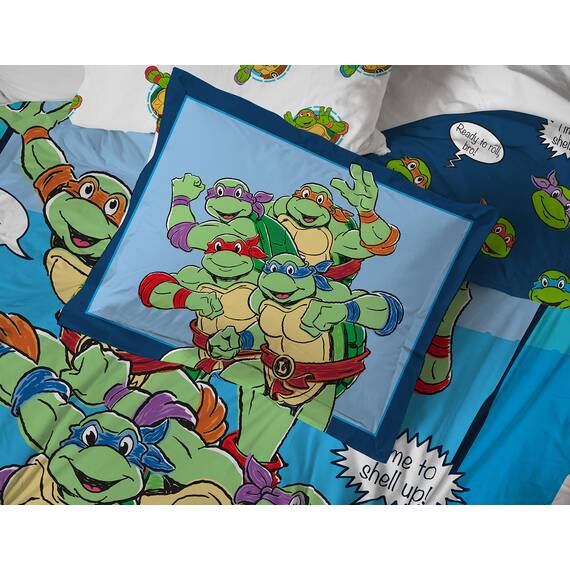 Nickelodeon Teenage Mutant Ninja Turtles Bettwäsche-Set, 5-teilig, wendbar, superweiche, lichtbeständige Mikrofaser, offizielles Nickelodeon Produkt