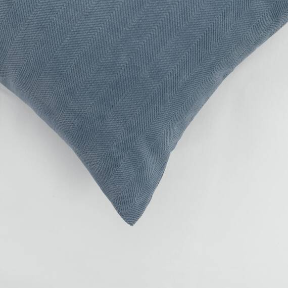 AMBERIS 2 Kissenbezüge (45×45cm)(ohne Einlage) Blau, Modern Style 2 Kissenbezüge (ohne Einlage) für Home Hotel Dekorationen