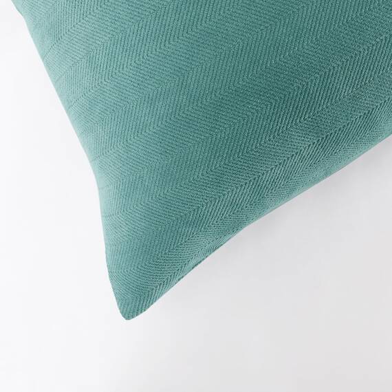 AMBERIS 2 Kissenbezüge (45×45cm)(ohne Einlage) Blau-Grün, Modern Style 2 Kissenbezüge (ohne Einlage) für Home Hotel Dekorationen