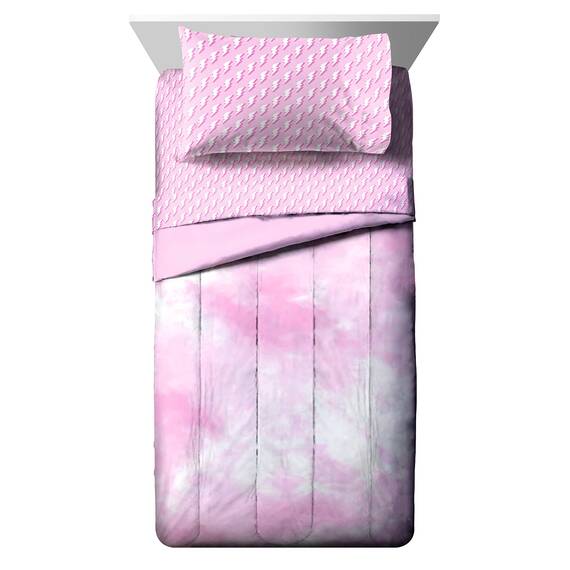 Jay Franco We Wear Cute Vibes Bettwäscheset für Doppelbett, 5-teilig, inklusive Bettdecke und Bettlaken, superweiche Kinder-Bettwäsche, farbechte Mikrofaser, offizielles Produkt