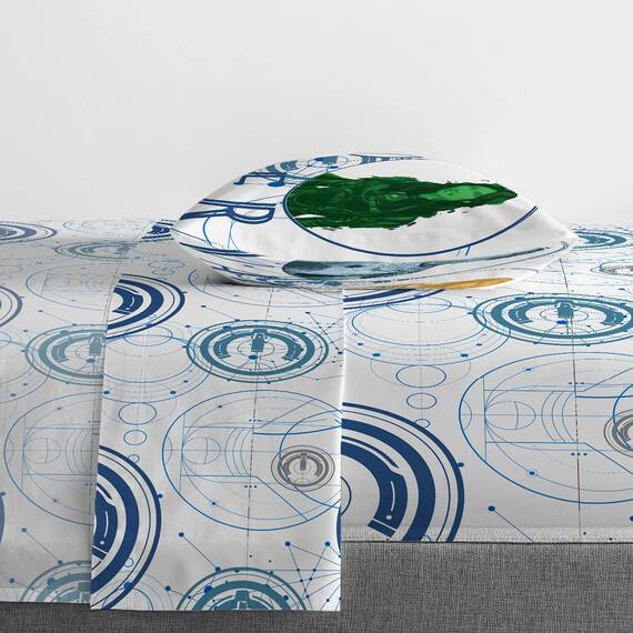 Jay Franco Marvel Eternals Space Force 5 Piece Twin Size Bed Set - Includes Comforter & Sheet Set Bedding - Super Soft Fade Resistant Microfiber (Official Marvel Product)