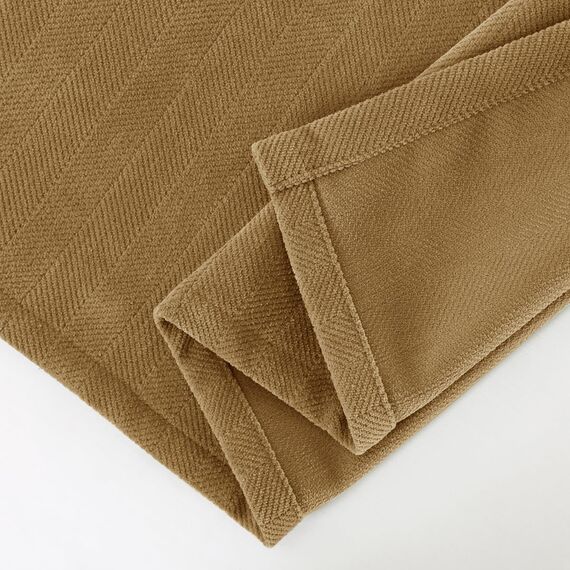 AMBERIS Bett Läufer Single Layer Chenille Braun, Modern Style Bett Schals für Home Hotel Dekorationen (Kissenbezüge separat erhältlich)
