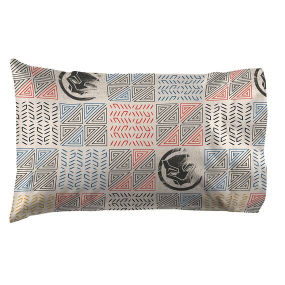 Marvel Black Panther Tribal Bettwäsche-Set, 5-teilig, inkl. Bettdecke und Bettlaken-Set, superweiches, lichtbeständiges Polyester