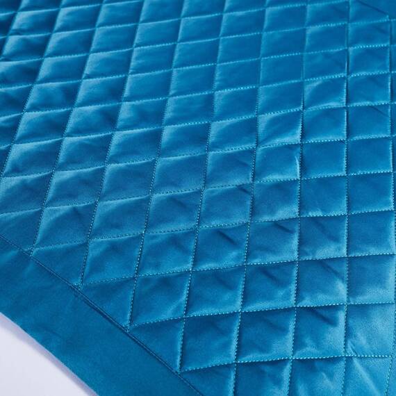 QRGMKL Neue einfarbige Bettläufer weiche, hautfreundliche Bettschals Hochpräzise geometrische Jacquard-Bettwäsche-Schutz-Tagesdecke für das Heimschlafzimmer Hotel-Blue C||2 Pillowcases(50X50cm)