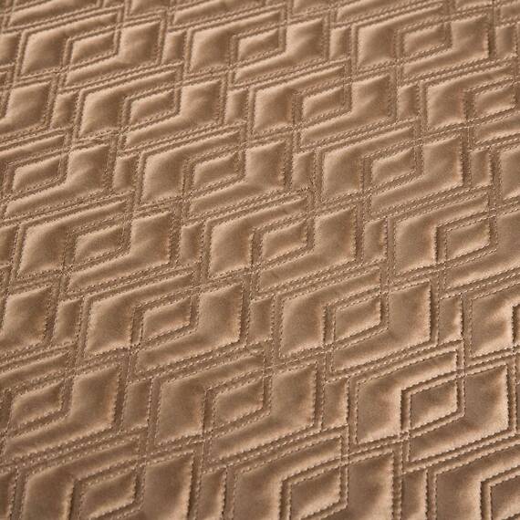 QRGMKL Neue einfarbige Bettläufer weiche, hautfreundliche Bettschals Hochpräzise geometrische Jacquard-Bettwäsche-Schutz-Tagesdecke für das Heimschlafzimmer Hotel-Gold B||2 Pillowcases(50X50cm)