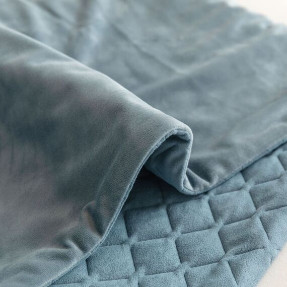 Guest Ruyunlai Bettläufer & Schals Haze Blue,Weich Mode Satin Bettlaufer für Gästehaus Hotel Schlafzimmer Dekoration 210X45cm für 1.5m Bett