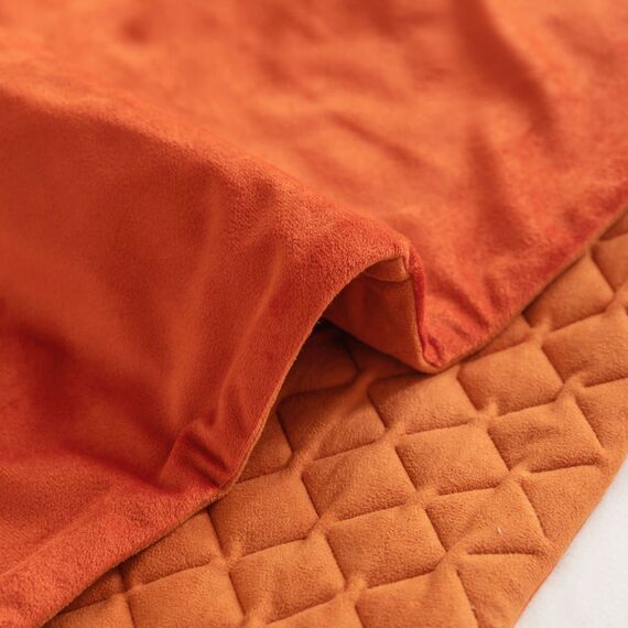 Guest Ruyunlai Bettläufer & Schals orange,Weich Mode Satin Bettlaufer für Gästehaus Hotel Schlafzimmer Dekoration 2 Kissenbezüge(45X45cm)