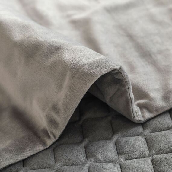 Guest Ruyunlai Bettläufer & Schals grau,Weich Mode Satin Bettlaufer für Gästehaus Hotel Schlafzimmer Dekoration 210X45cm für 1.5m Bett