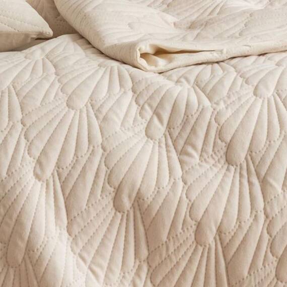 Morbuy Bettläufer und Kissen Bezug, Muschelmuster Jacquard Bettschal für den Fuß des Bettes Luxus Weicher Bettlaufer Schlafzimmer für Gästehaus Hotel Schlafzimme (30x50cm (Kissenbezug),Beige)