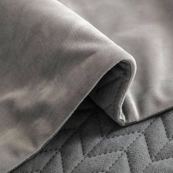 Morbuy Bettläufer und Kissen Bezug, Muschelmuster Jacquard Bettschal für den Fuß des Bettes Luxus Weicher Bettlaufer Schlafzimmer für Gästehaus Hotel Schlafzimme (45x45cm (Kissenbezug),grau)