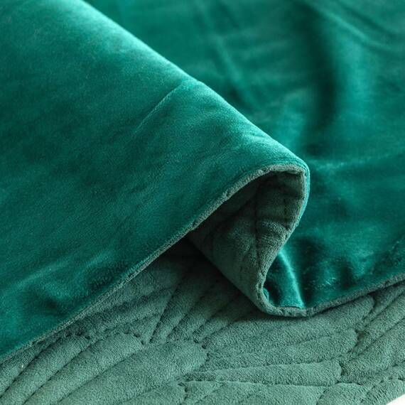 Morbuy Bettläufer und Kissen Bezug, Muschelmuster Jacquard Bettschal für den Fuß des Bettes Luxus Weicher Bettlaufer Schlafzimmer für Gästehaus Hotel Schlafzimme (45x240cm (Bettläufer),Grün)