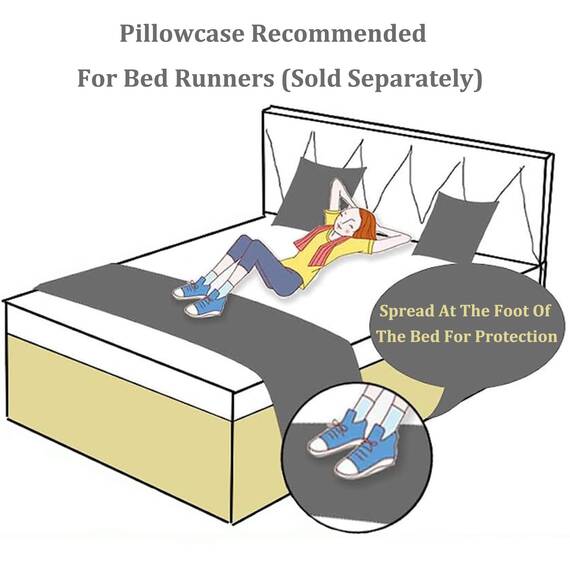 QRGMKL Premium Samt Bettläufer Tagesdecke, weich kein verblassender Bettschal Läufer für Schlafzimmer Hochzeitszimmer Home Hotel Bettwäsche Dekorationen-Coffee||260X50cm for 2m Bed