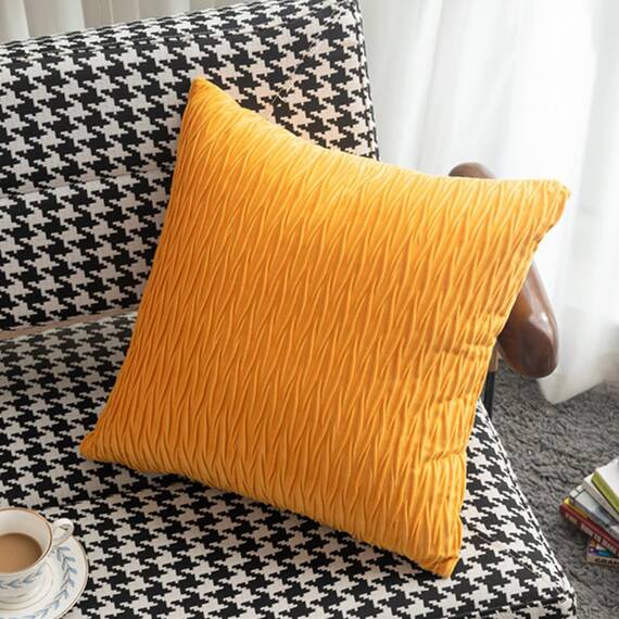Morbuy Bettläufer und Kissen Bezug, Reversibel Bettschal für den Fuß des Bettes Luxus Weicher Bettlaufer Schlafzimmer für Hotel Gästehaus Schlafzimme (45x210cm (Jacquard-Bettläufer),helles Gelb)